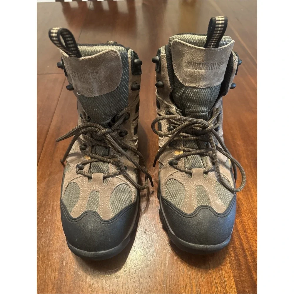 Wolverine Men's 11M Waterproof Hiking‎ Boots W05745 Brown Black Leather Mesh - Picture 3 of 7